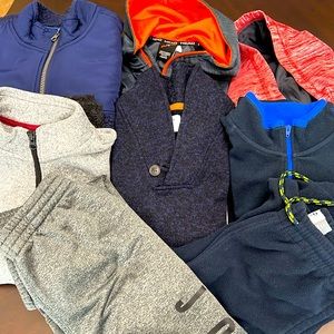 Bundle Spring Winter Boys Clothes Sweater Hoodie Sweatpants Size M, L & XL
